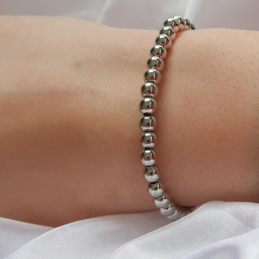 Silver Bead Bracelet
